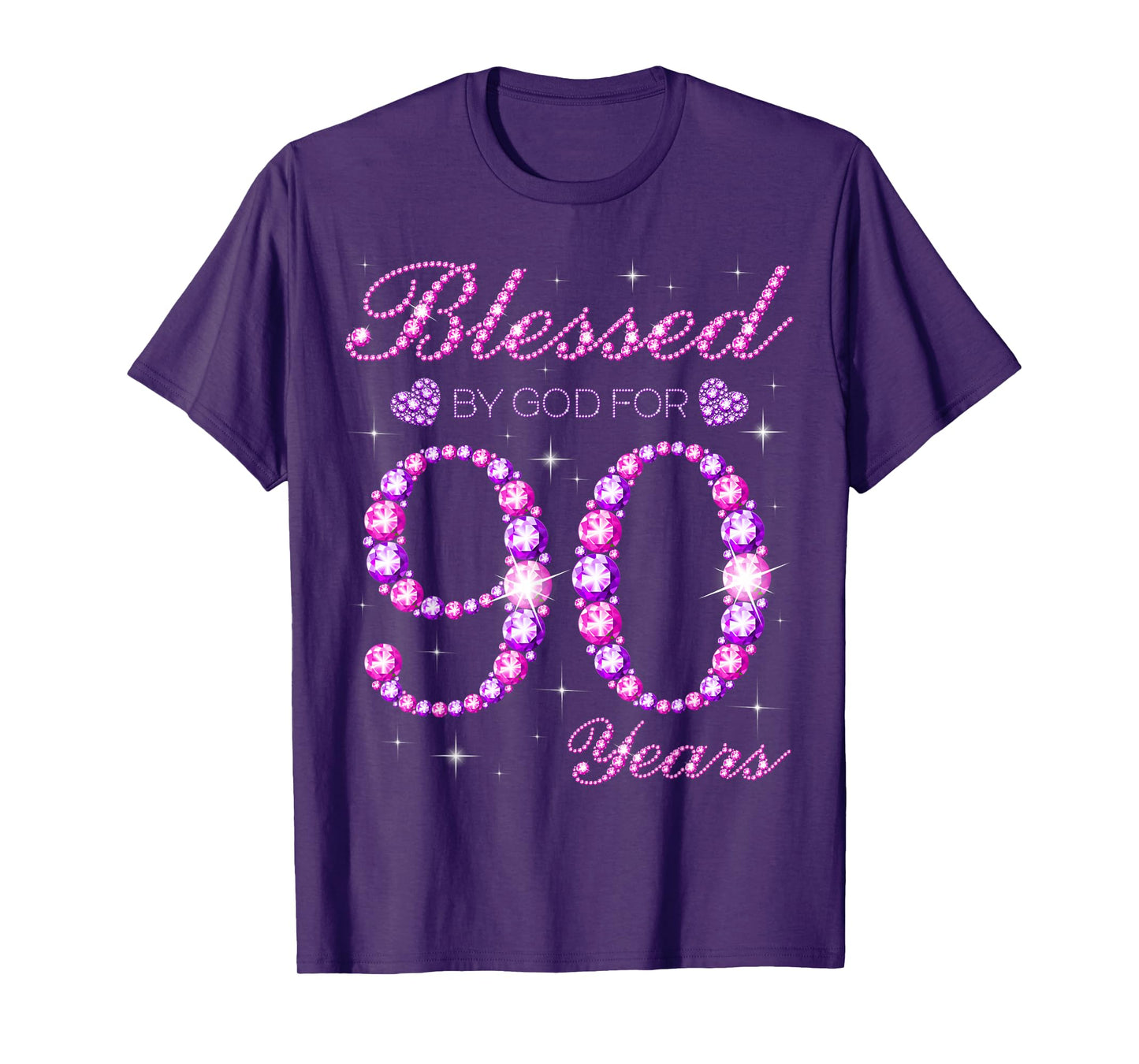 Blessed by God for 90 Years Old 90th Birthday Party T-Shirt