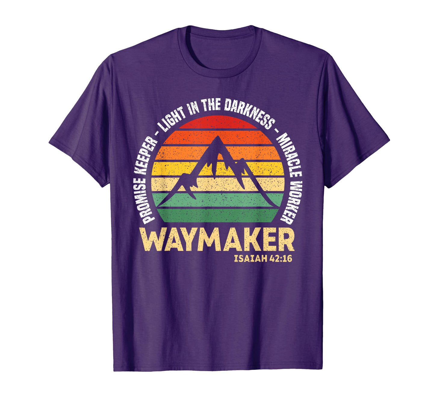 Waymaker Promise Keeper Miracle Worker Christian Believer T-Shirt