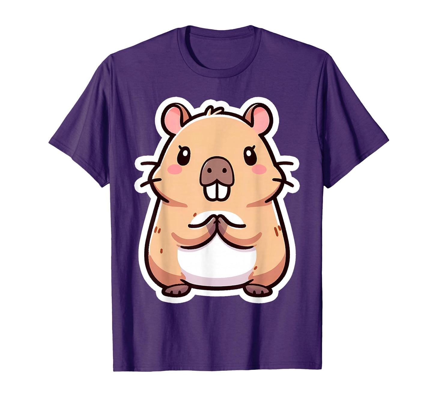 Capybara Christian Praying Jesus Christ Lord Savior Cute God T-Shirt