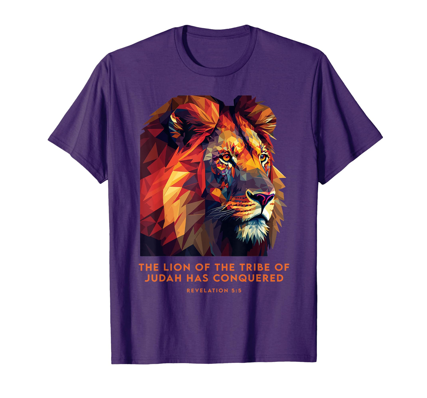 Lion of Judah Jesus Revelation Bible Verse Christian T-Shirt