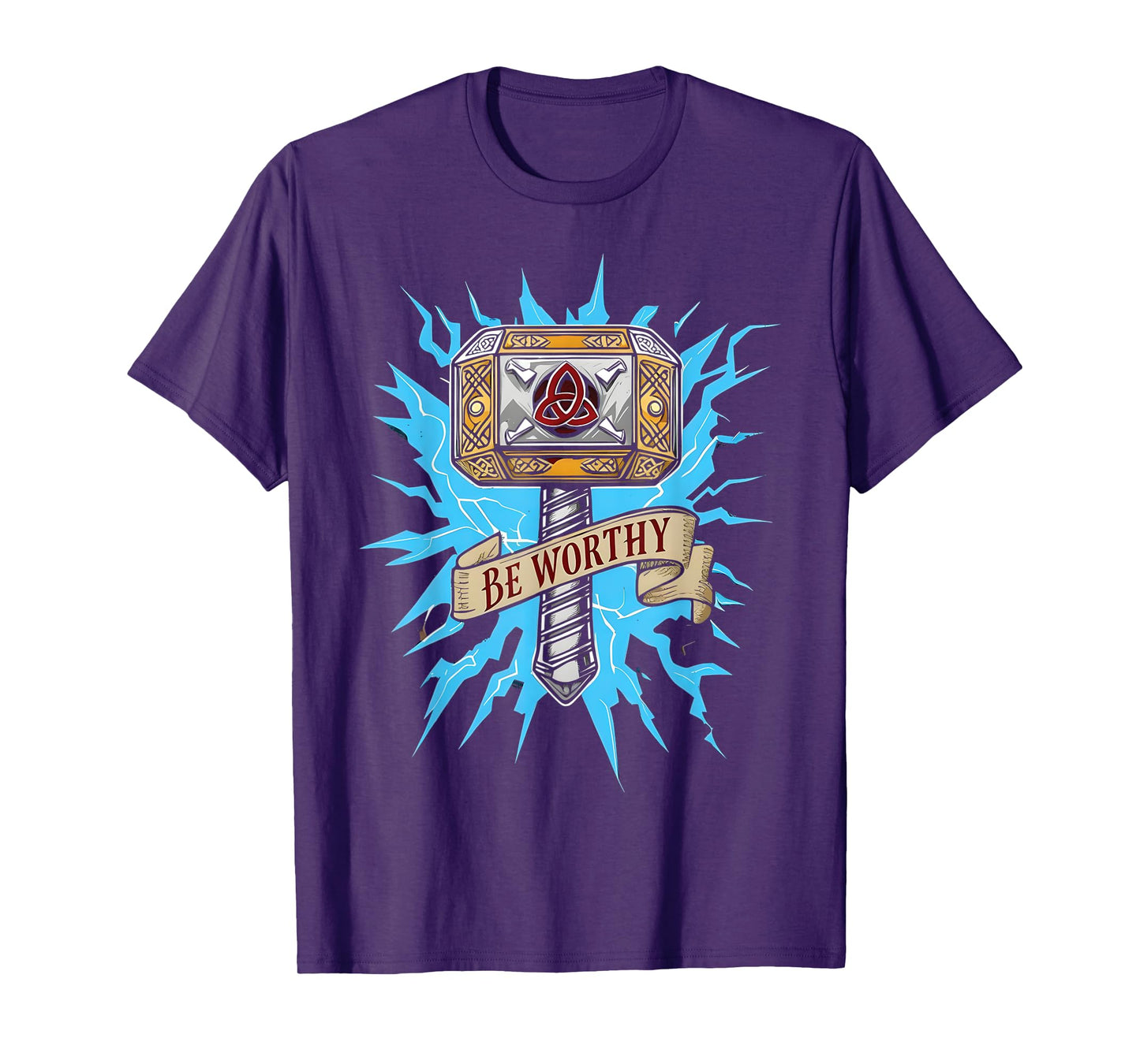 Viking Thor Hammer Be Worthy Norse Mythology God T-Shirt
