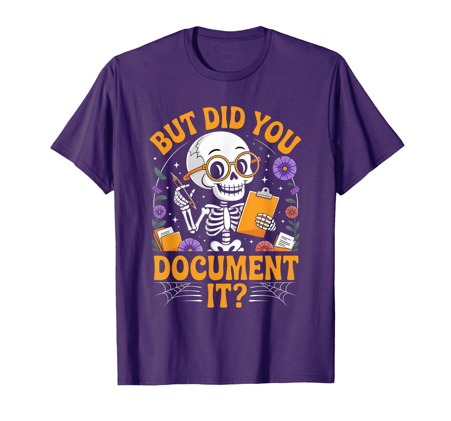 Human Resources HR Groovy Halloween But Did You Document It T-Shirt