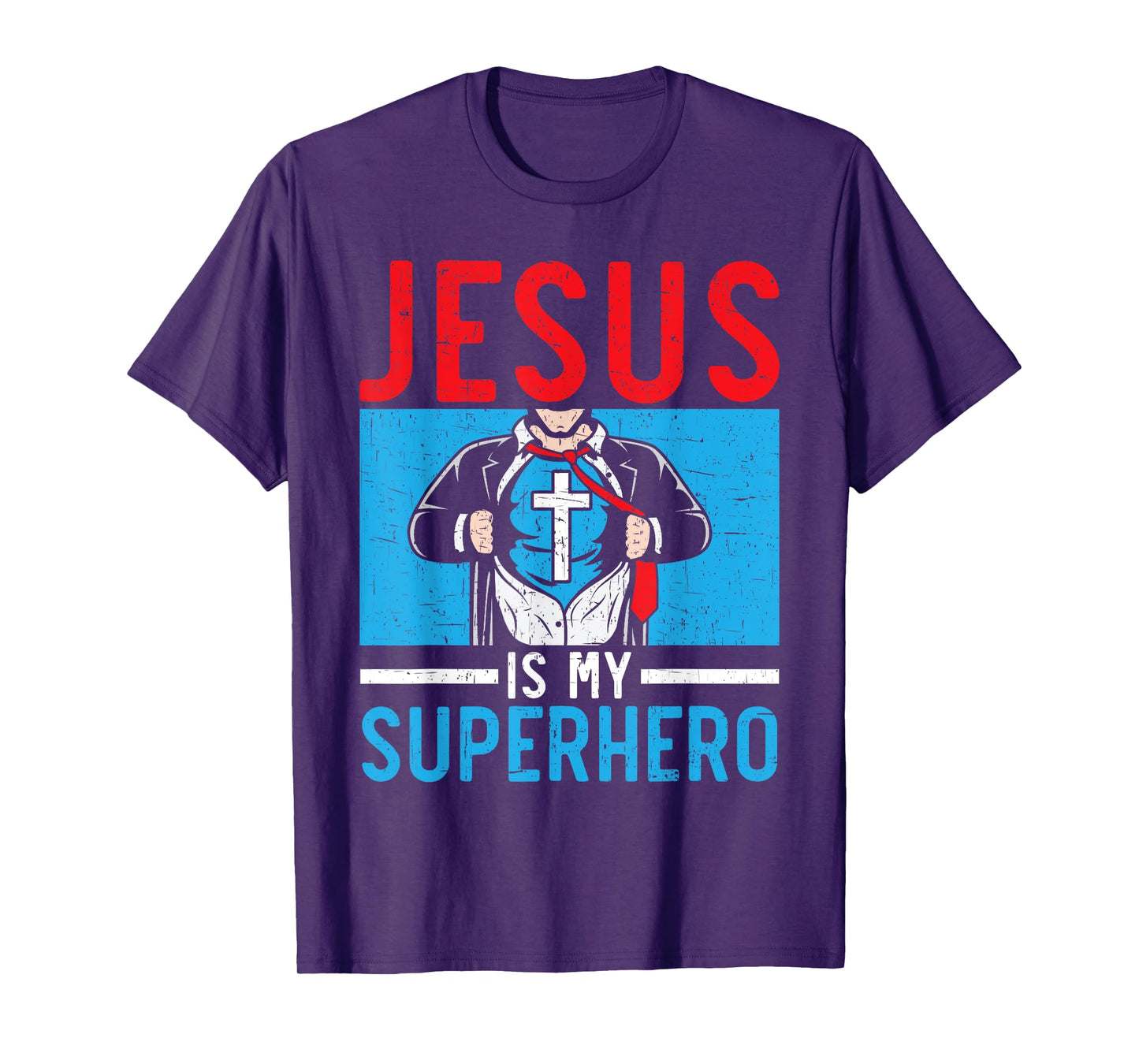 Jesus Is My Superhero Religious Pastor Christian Believer T-Shirt