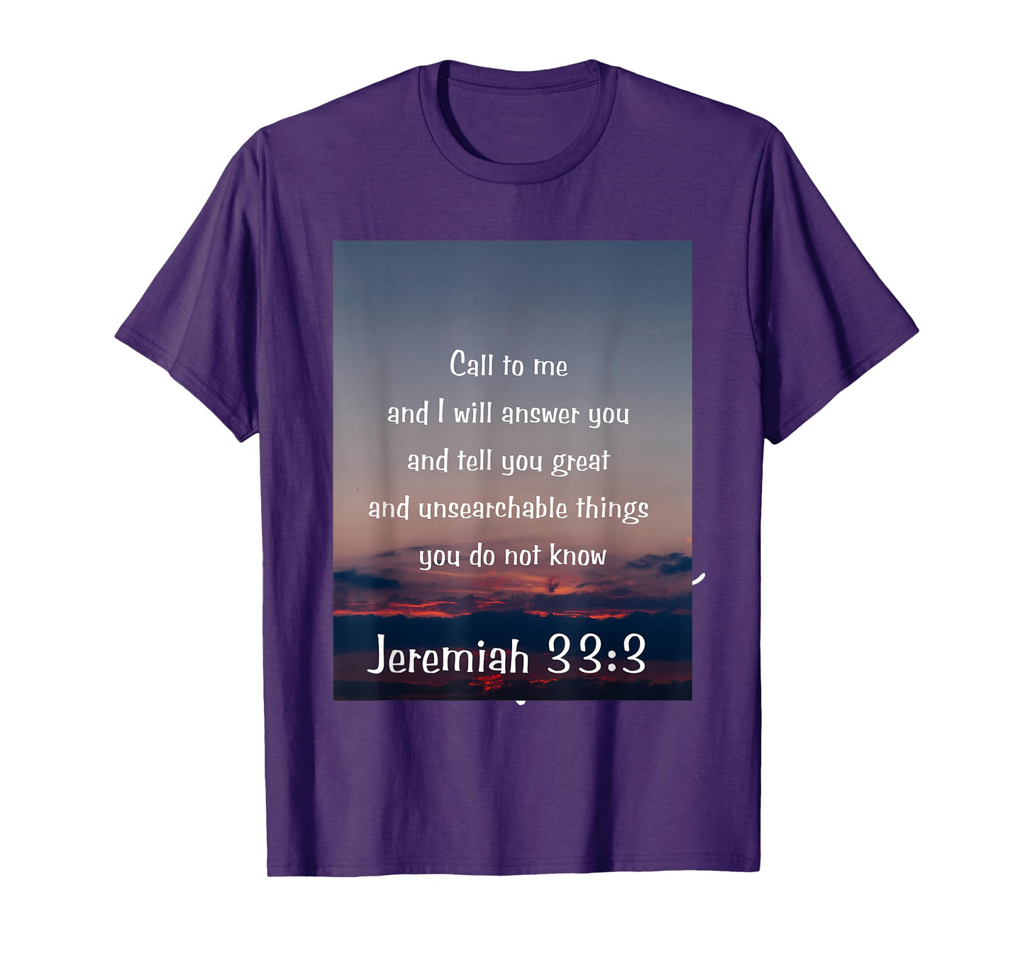 Jeremiah 33 Bible Verse Jesus Christianity T-Shirt