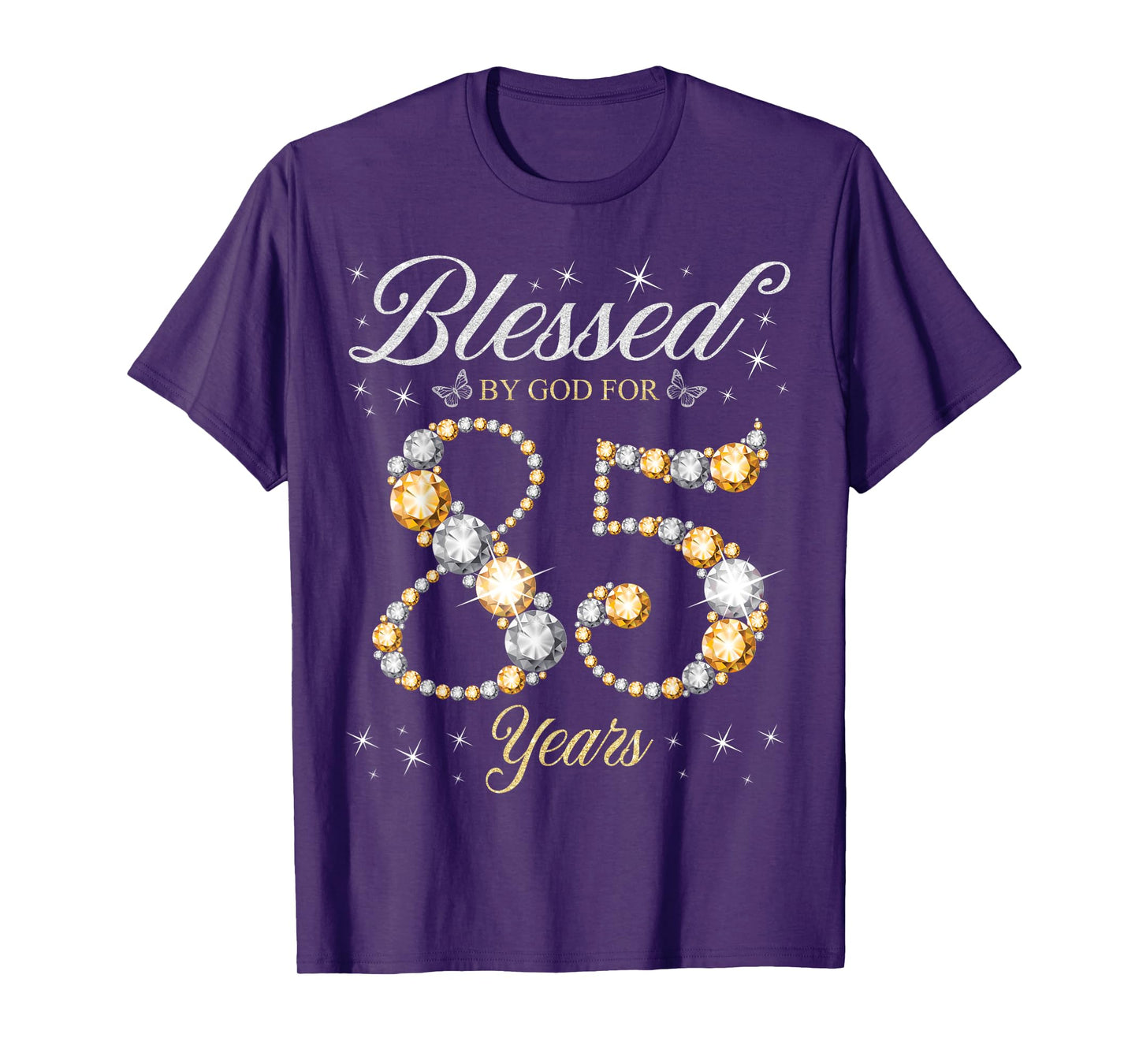 Blessed By God For 85 Years Old 85th Birthday Party T-Shirt