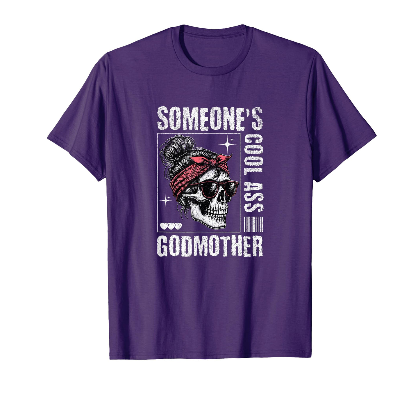 Someone's Cool Ass Godmother Skeleton Retro T-Shirt