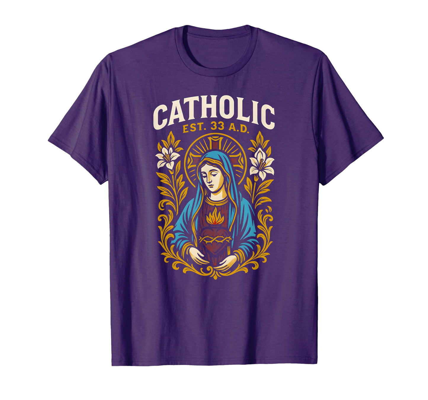 Catholic Pride Est 33 AD Retro Mens Surgery Patient T-Shirt