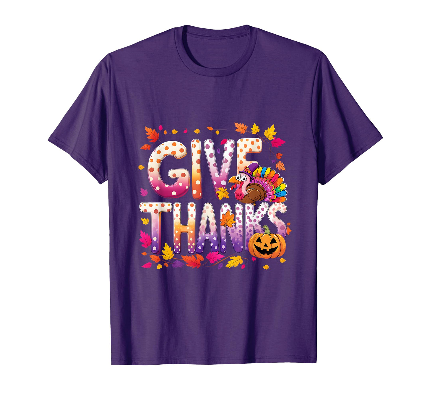 Cute Mama Mom Thankful Turkey Give Thanks Grandma T-Shirt