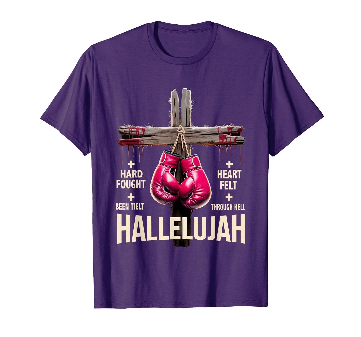 Brandon Hard Fought Hallelujah Praise Jesus Christian T-Shirt