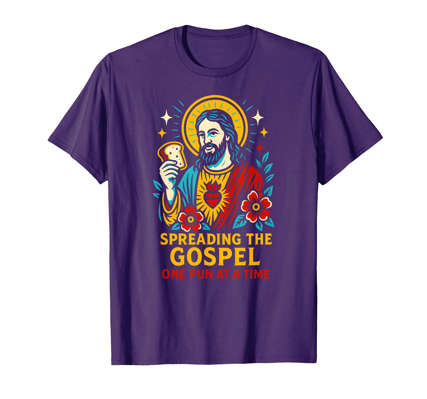 Jesus Puns Spreading Gospel Cool Mens Christian Faith T-Shirt