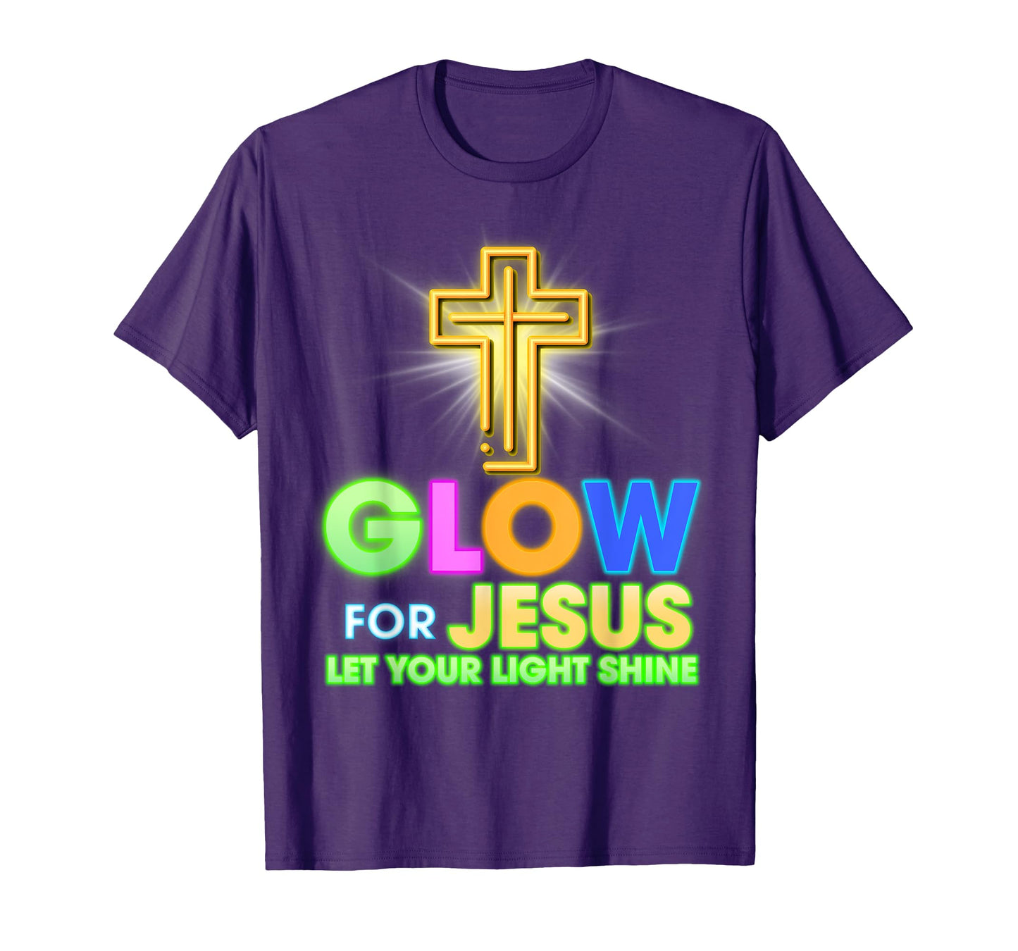 Jesus Let Your Light Faith Cros Christian religious T-Shirt