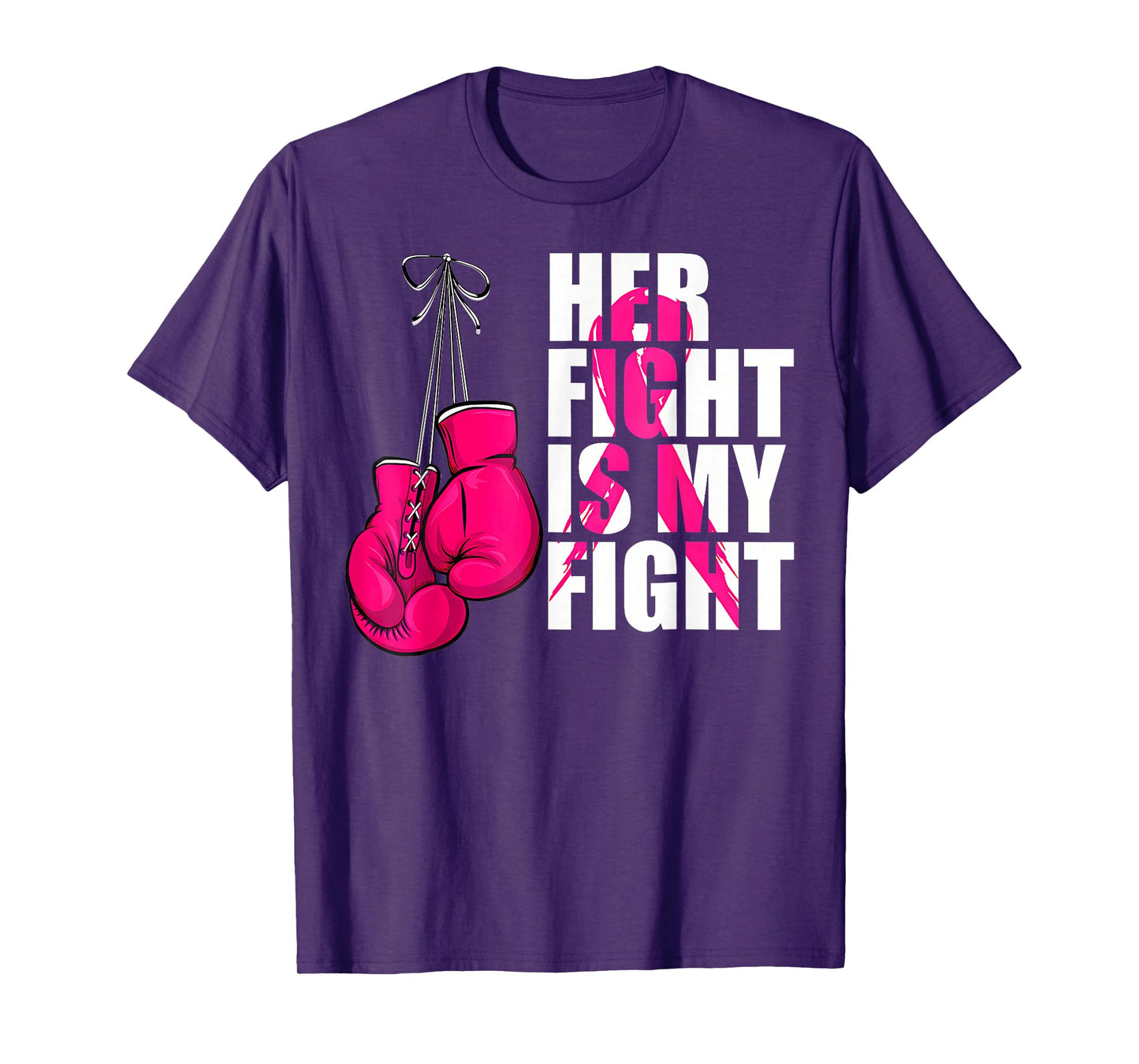 Breast Cancer Awareness Husband Support Squad T-Shirt