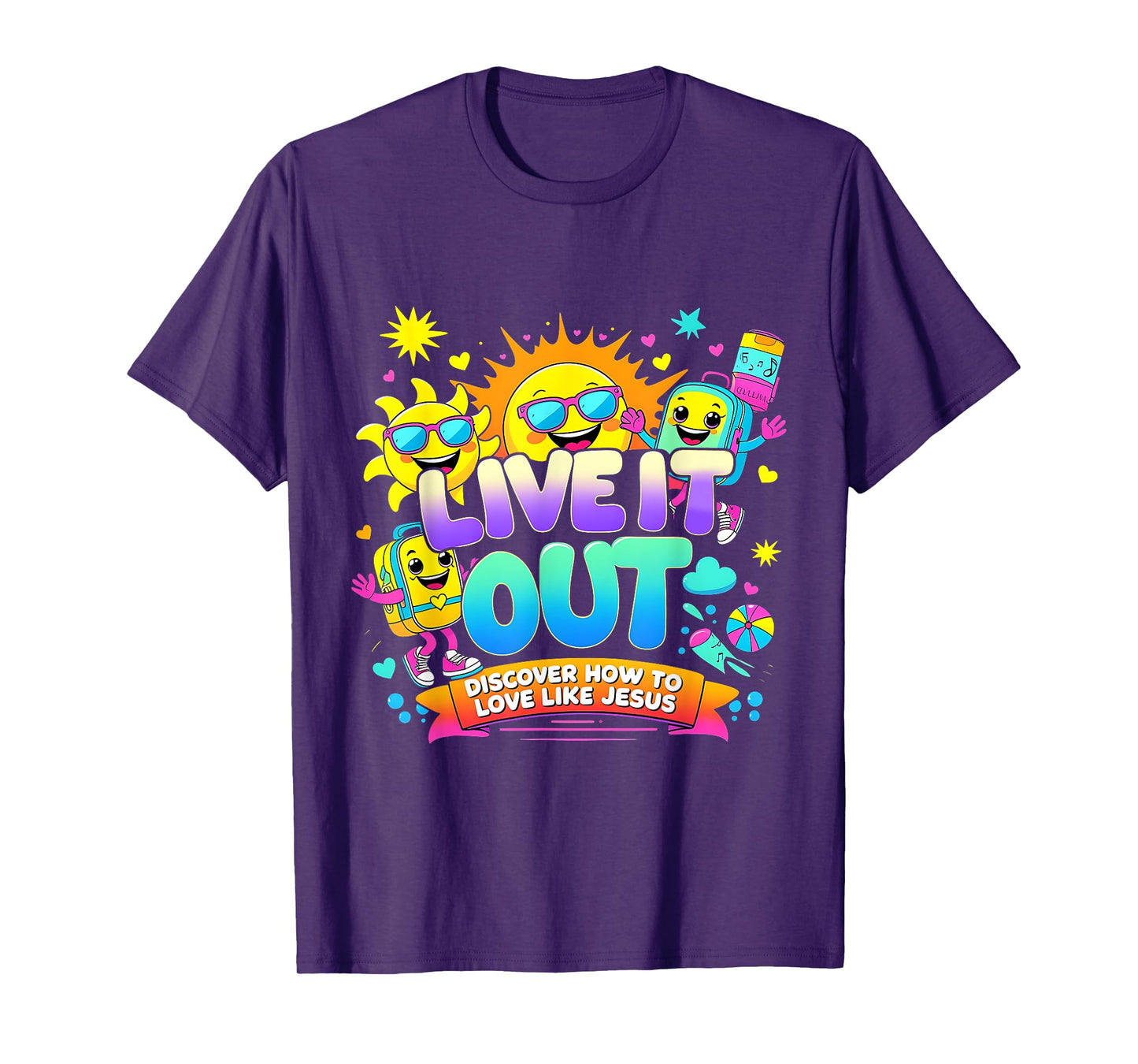 Live It Out Love Like Jesus VBS Summer 2025 Tee T-Shirt