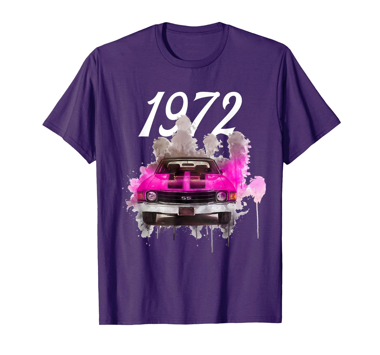 1972 72 Chevelle SS Trending Chevys Muscle Pink Car T-Shirt