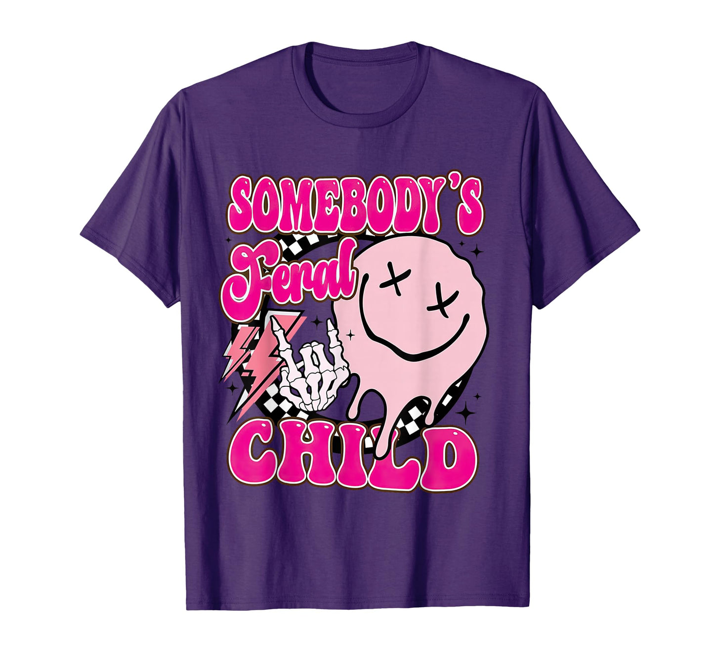 Somebody's Feral Child Toddler Girl and Boy Funny Quotes T-Shirt