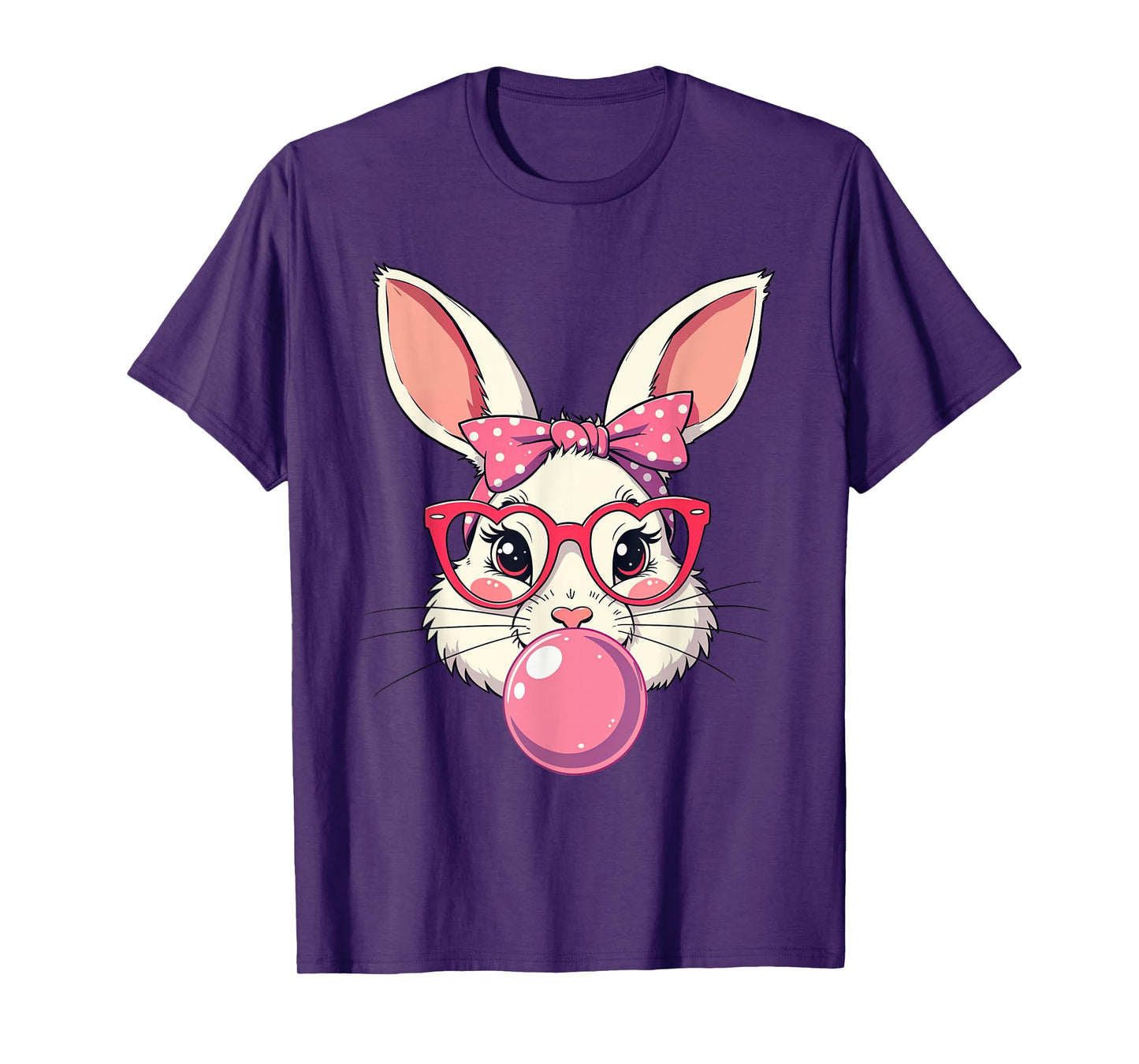 Bunny Face Coquette Bow Easter Day Women Men Boys Kids T-Shirt