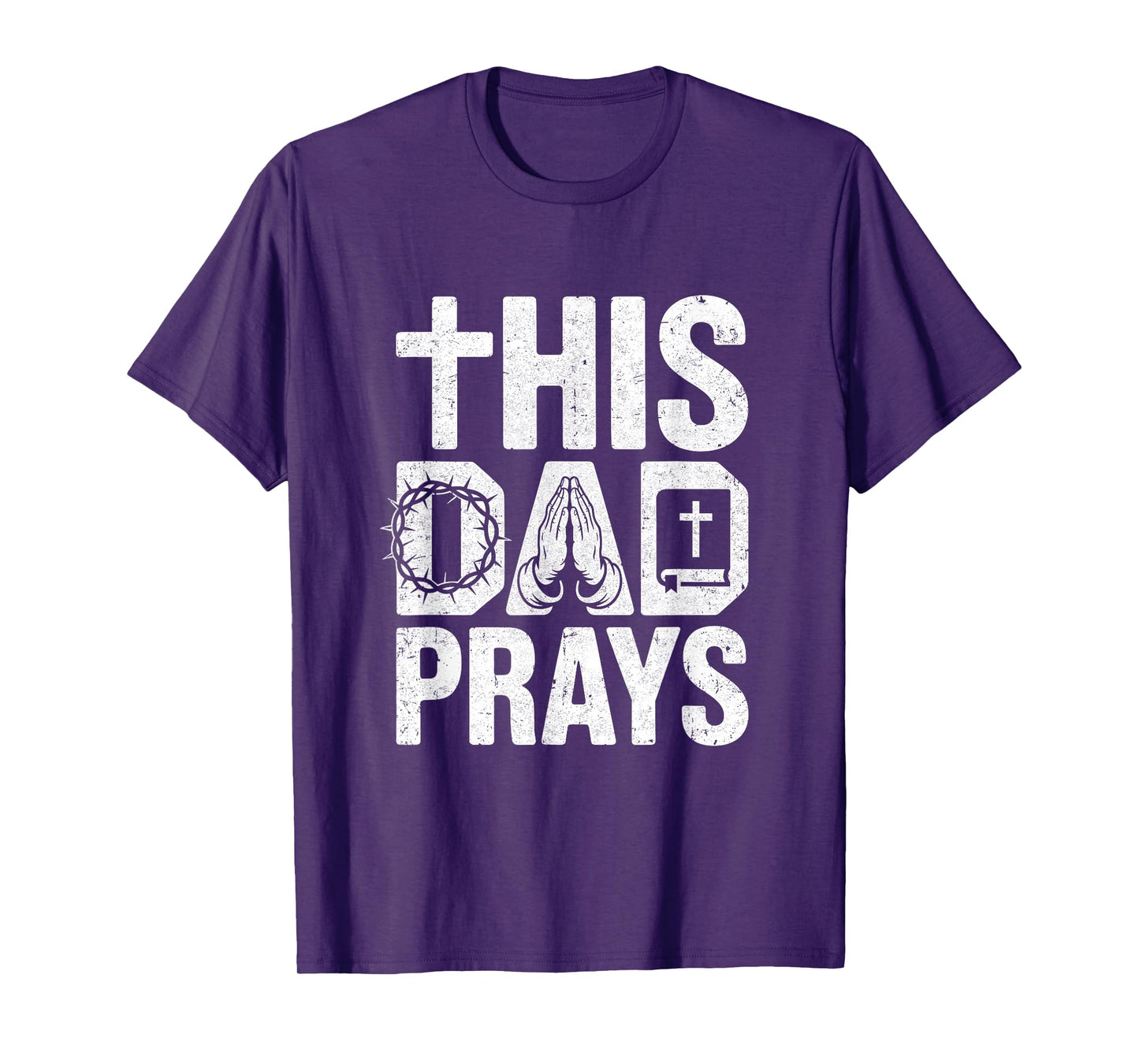 This Dad Pray Religious Vintage Father's Day Christian Daddy T-Shirt