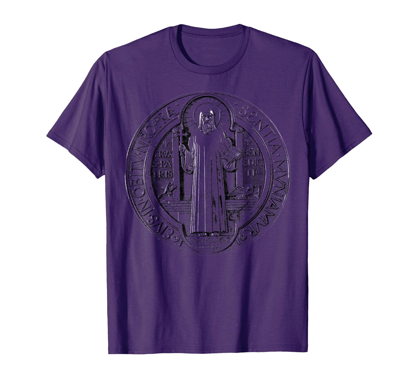 Saint Benedict Medal Catholic Saint Benedict Cross Catholic T-Shirt