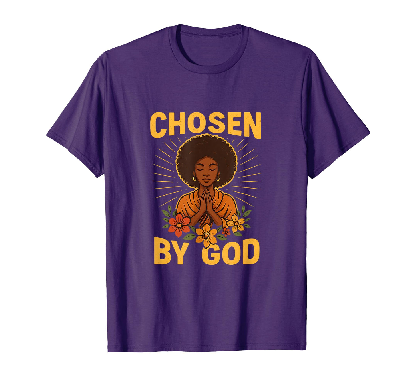 Chosen by God African Afrocentric Faith Design T-Shirt