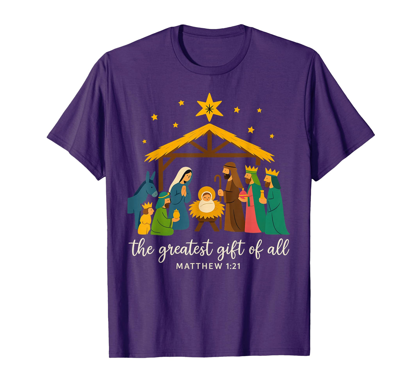 The Greatest Gift for All Christmas Nativity Jesus Christian T-Shirt