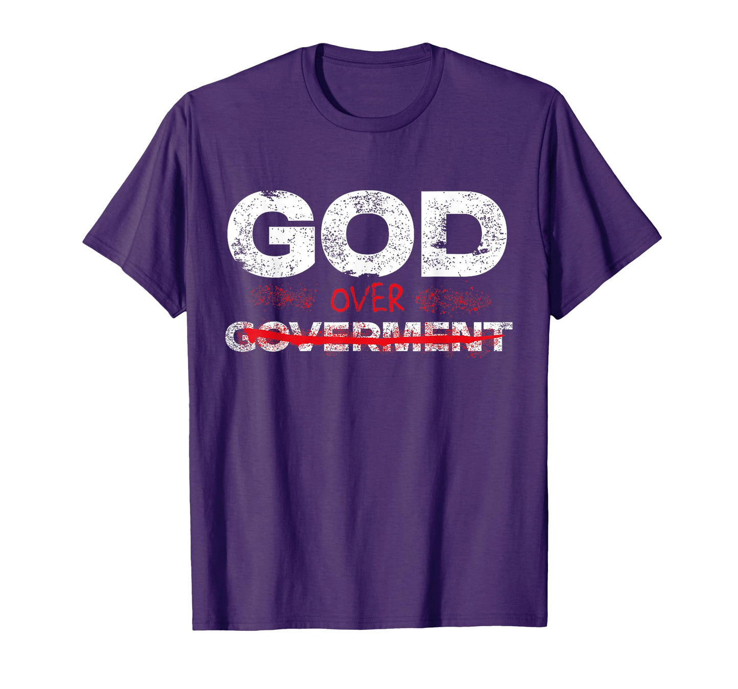 God Over Government Faith First Vintage T-Shirt