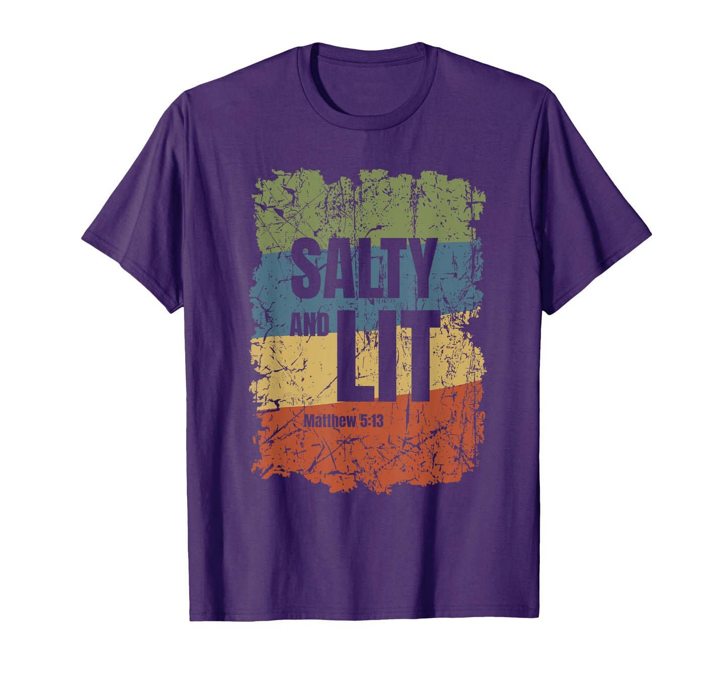 Salty and Lit Matthew 5:13 Funny Christian Bible Verse Gift T-Shirt
