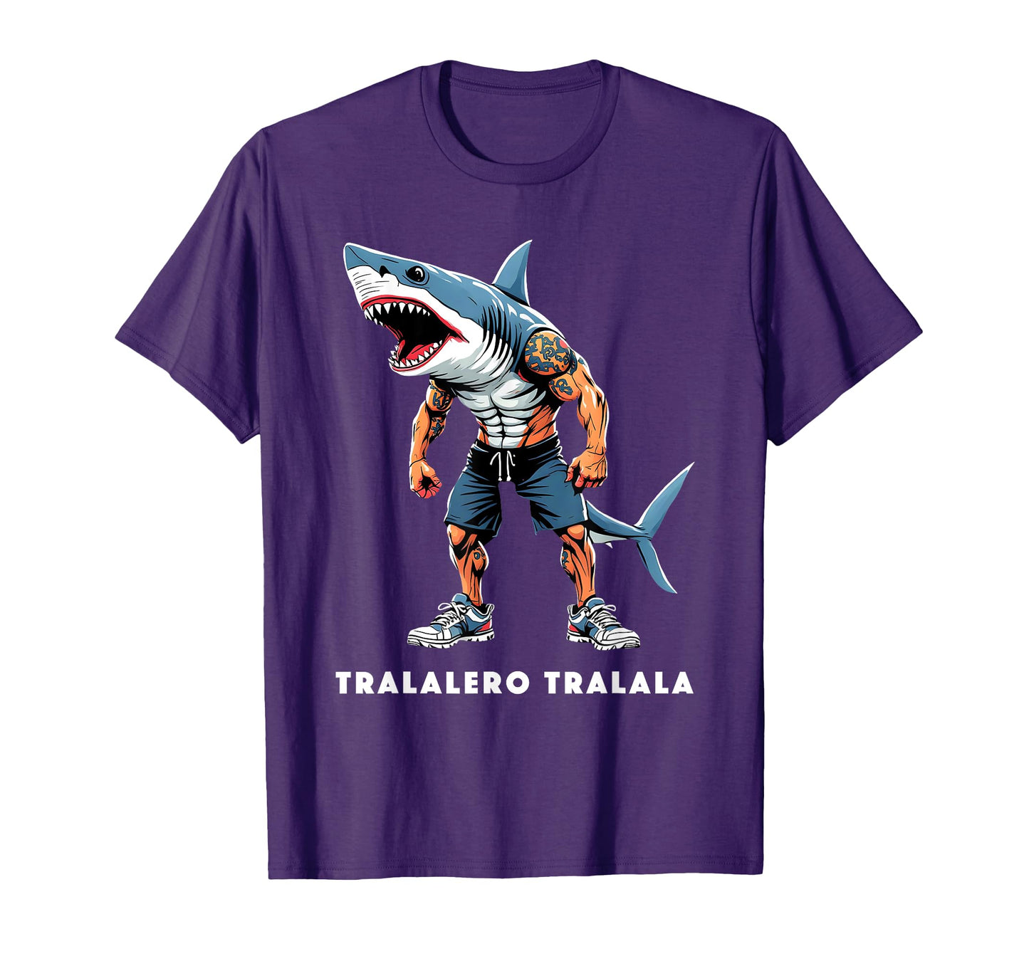 Tralalero Tralala Meme Tee Funny Shark Quote Italian Saying T-Shirt