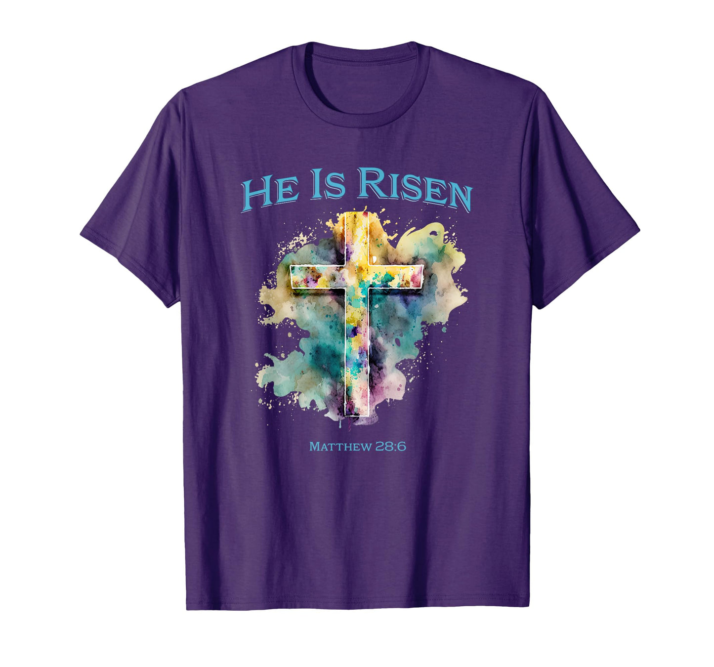 He Is Risen Jesus Christian Bible Quote Easter Good Friday T-Shirt