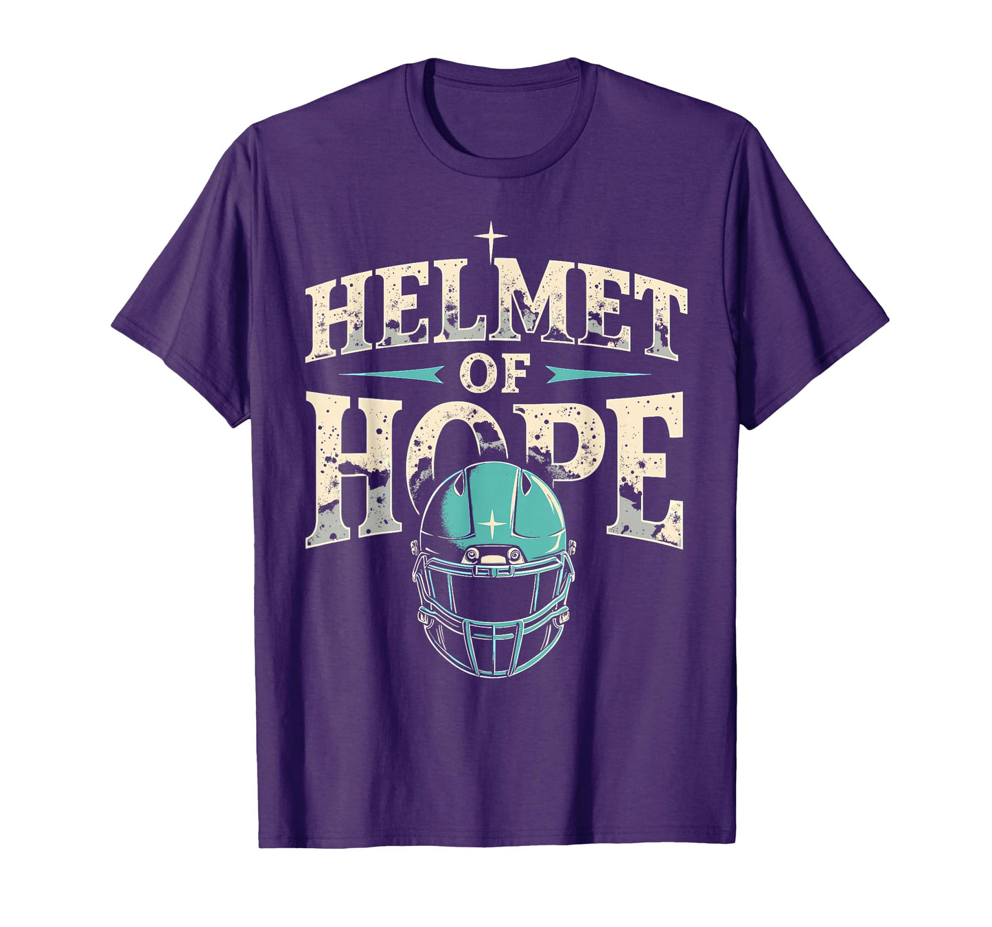Helmet of Hope | Funny Motivational Sports Design T-Shirt