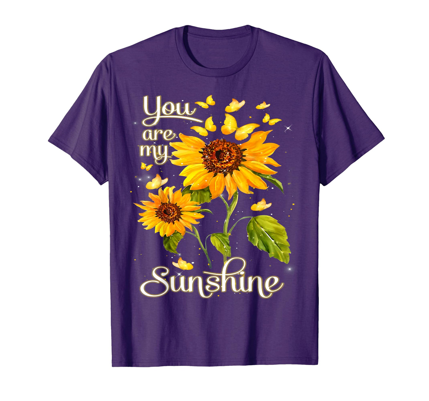 You Are Sunshine My Only Sunshine Butterfly Sunflower T-Shirt
