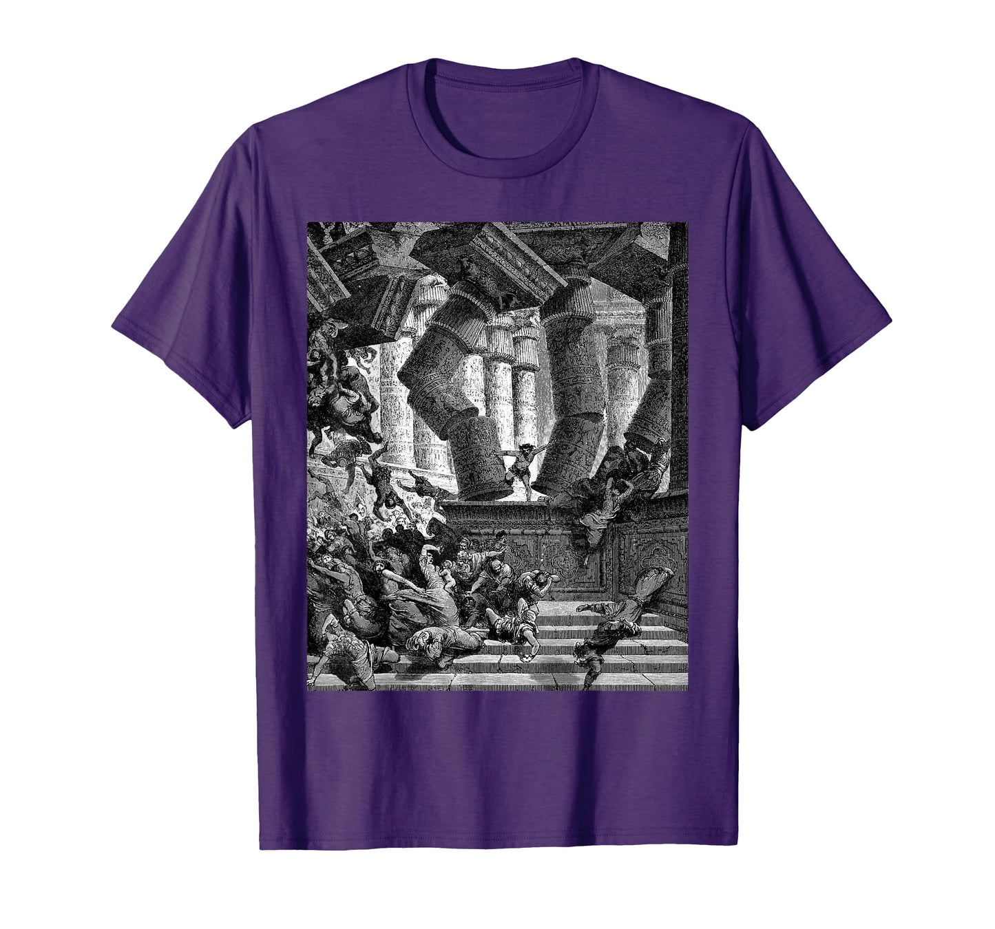 Death of Samson Gustave Dore Biblical Art The Bible Cool T-Shirt