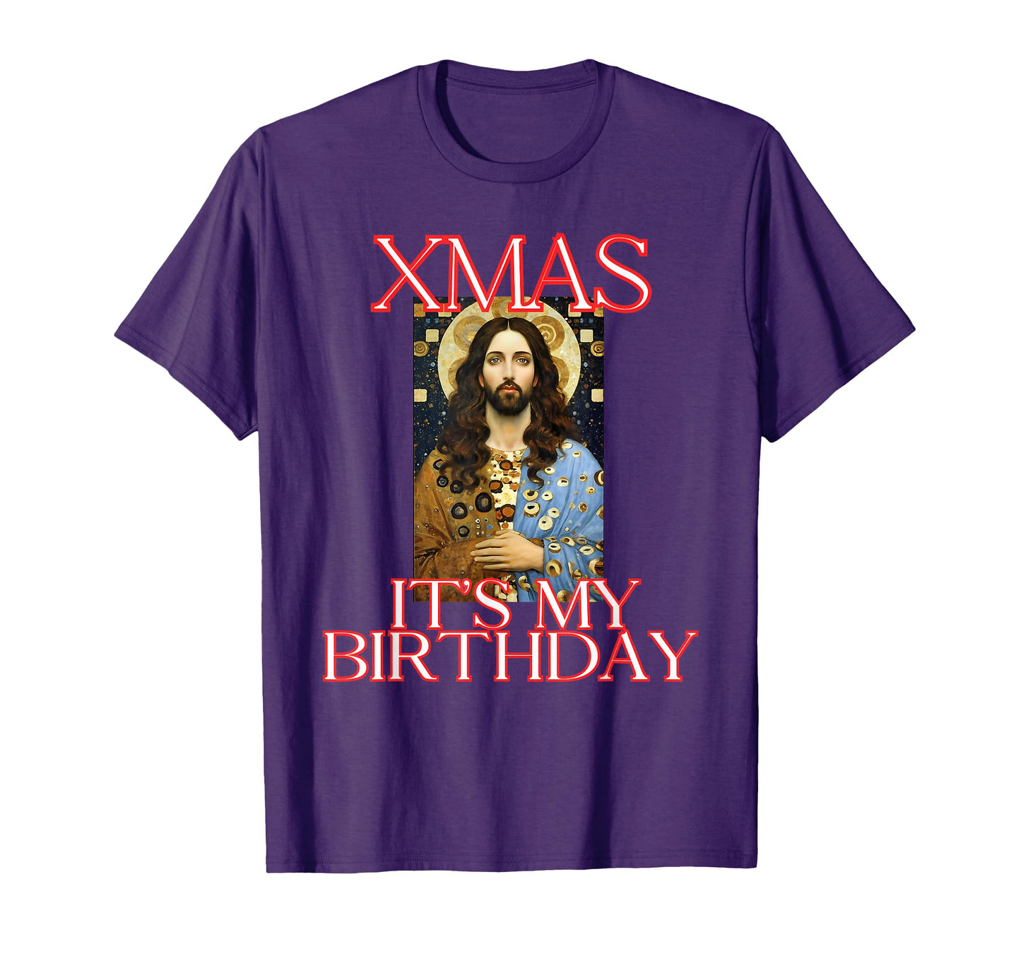 Xmas It's My Birthday Say Jesus Style Christmas Funny Gifts T-Shirt