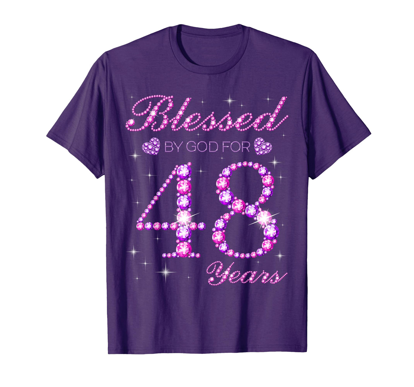Blessed by God for 48 Years Old 48th Birthday Party T-Shirt