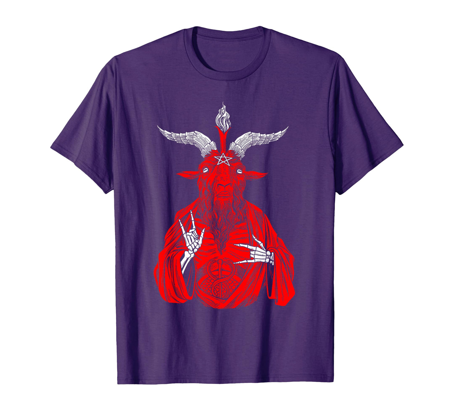 Blackcraft AntiChrist Goat Satan Baphomet shirt for Atheist T-Shirt