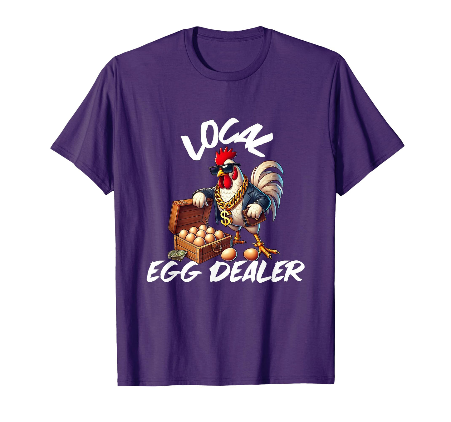 Local Egg Dealer Retro Chicken Funny Farmer Easter T-Shirt