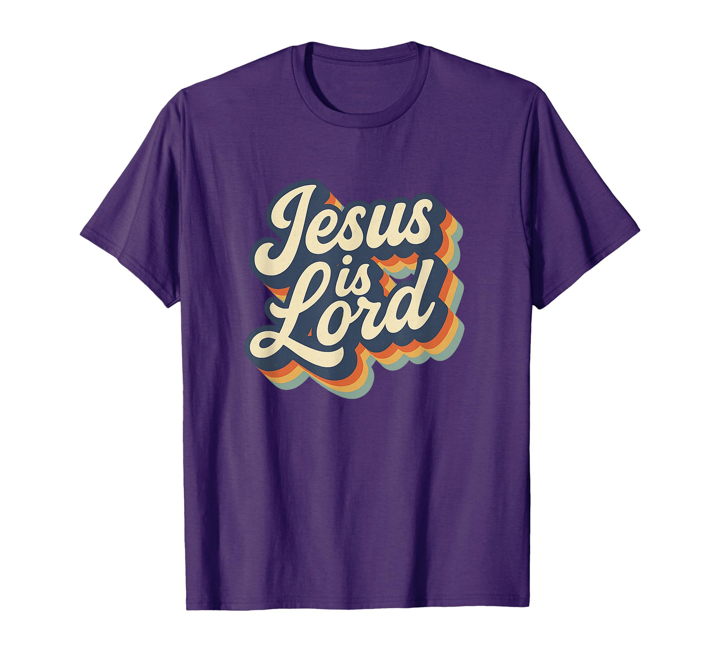 Jesus is Lord Retro Hippie Christian Fun Design T-Shirt