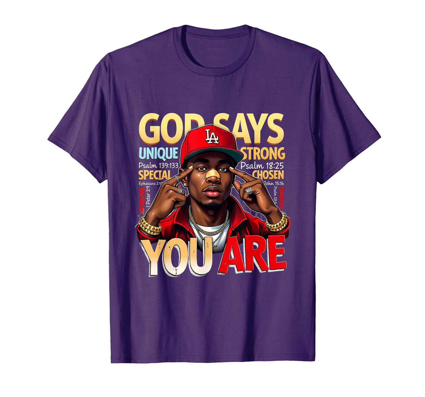 God Says You are Juneteenth Emancipation Day Black Man T-Shirt
