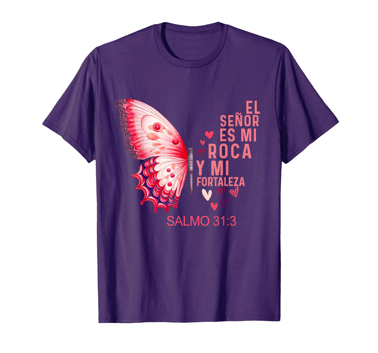 Camiseta cristiana Para Mujer Y Mujer en espanol Salmo 31 T-Shirt