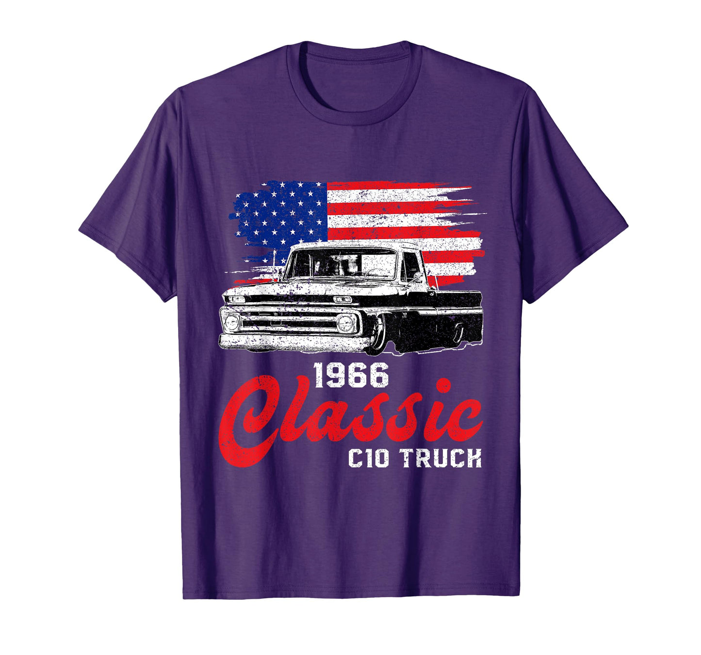 1966 66 c10 truck American Flag T-Shirt