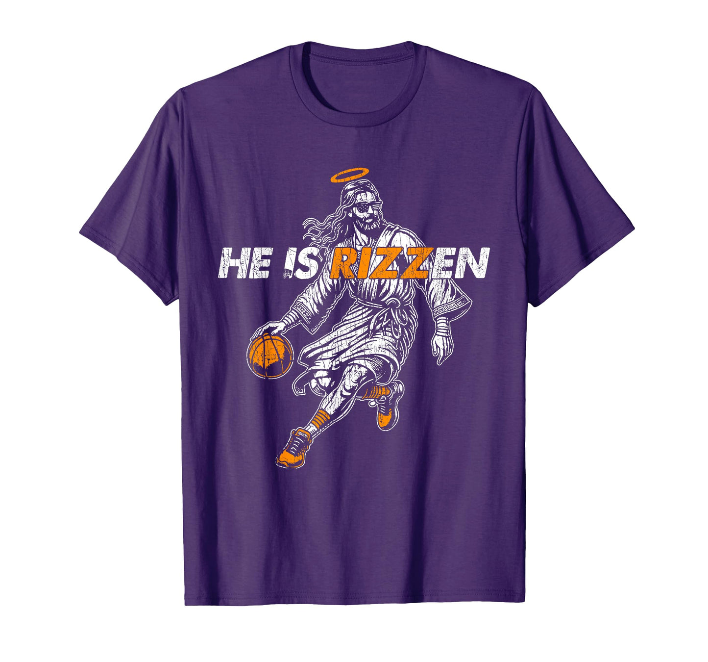 He Is RIZZEN Funny Jesus Basketball Easter Resurrection T-Shirt