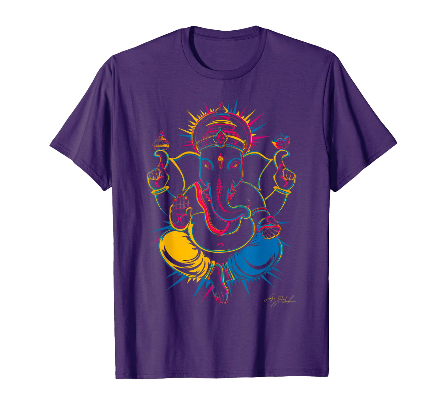 Hindu Ganesha Puja Elephant God India Meditation Yoga Murti T-Shirt