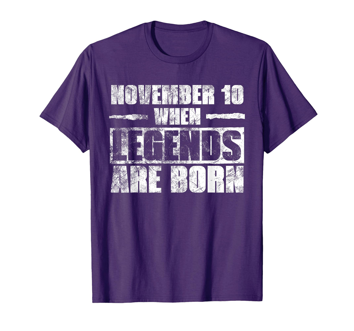 November 10th When Legends Are Born November Birthday T-Shirt