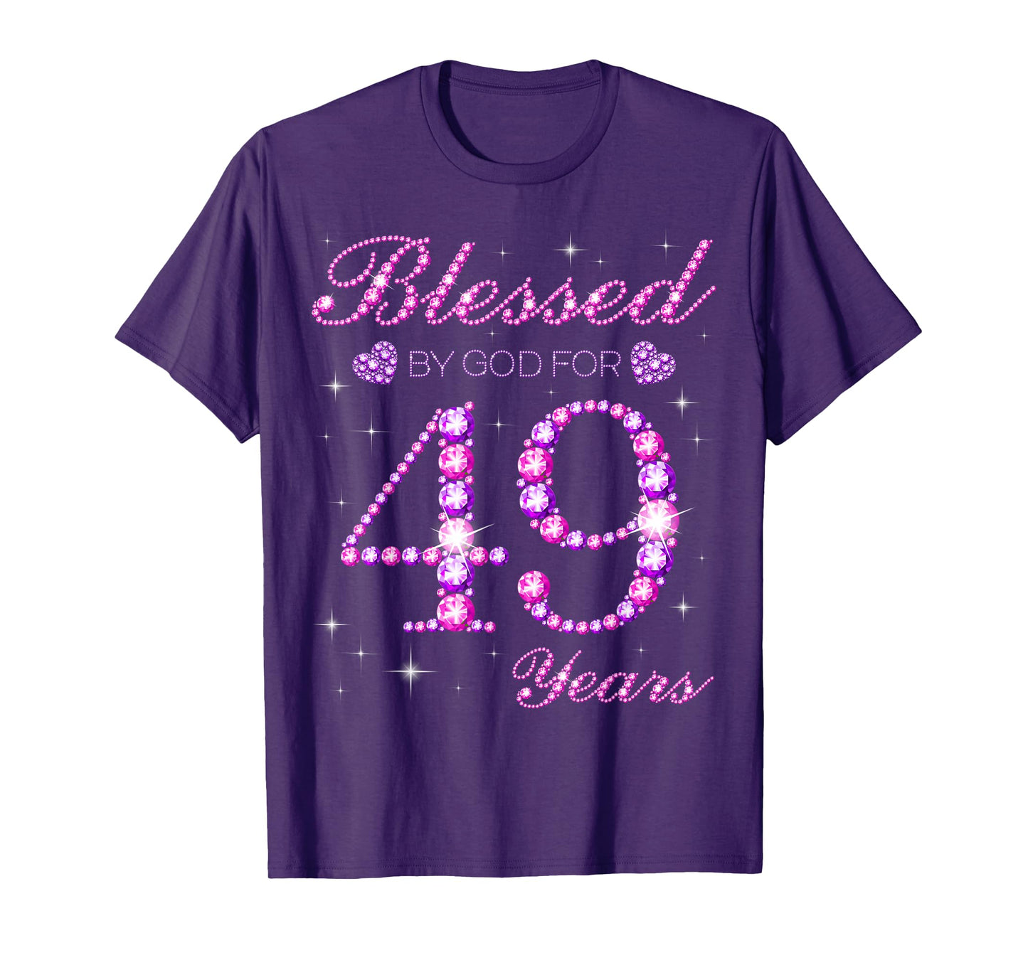 Blessed by God for 49 Years Old 49th Birthday Party T-Shirt