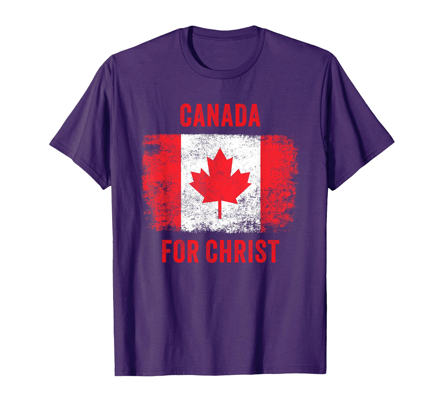 Canada for Christ – Canadian Flag Cross Revival Graphic T-Shirt