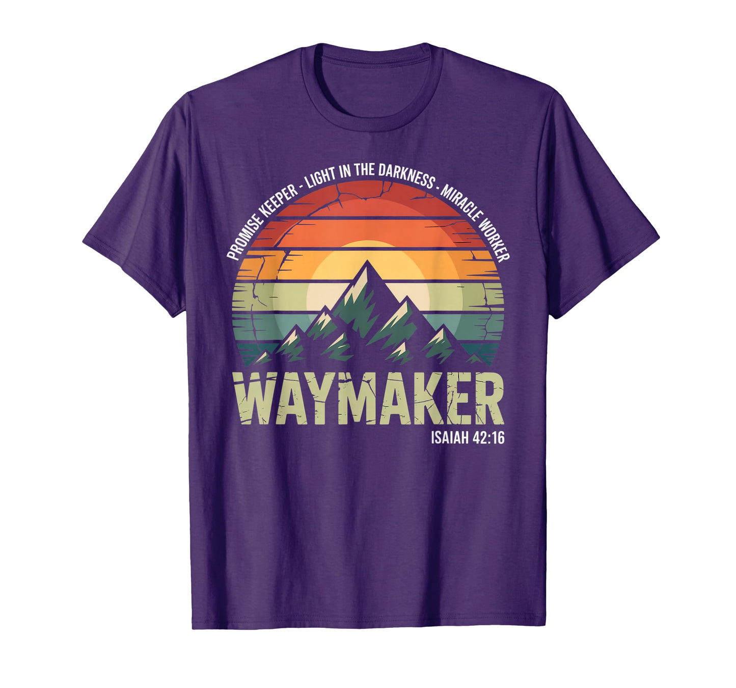 Waymaker Vintage Promise Keeper Miracle Worker Christian T-Shirt