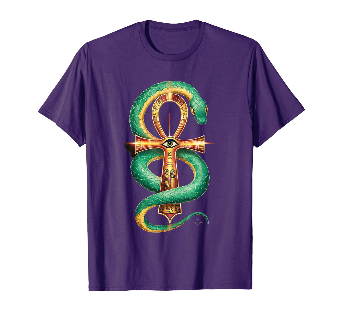 Ankh All Seeing Eye Ancient Egyptian Mythology Snake God T-Shirt