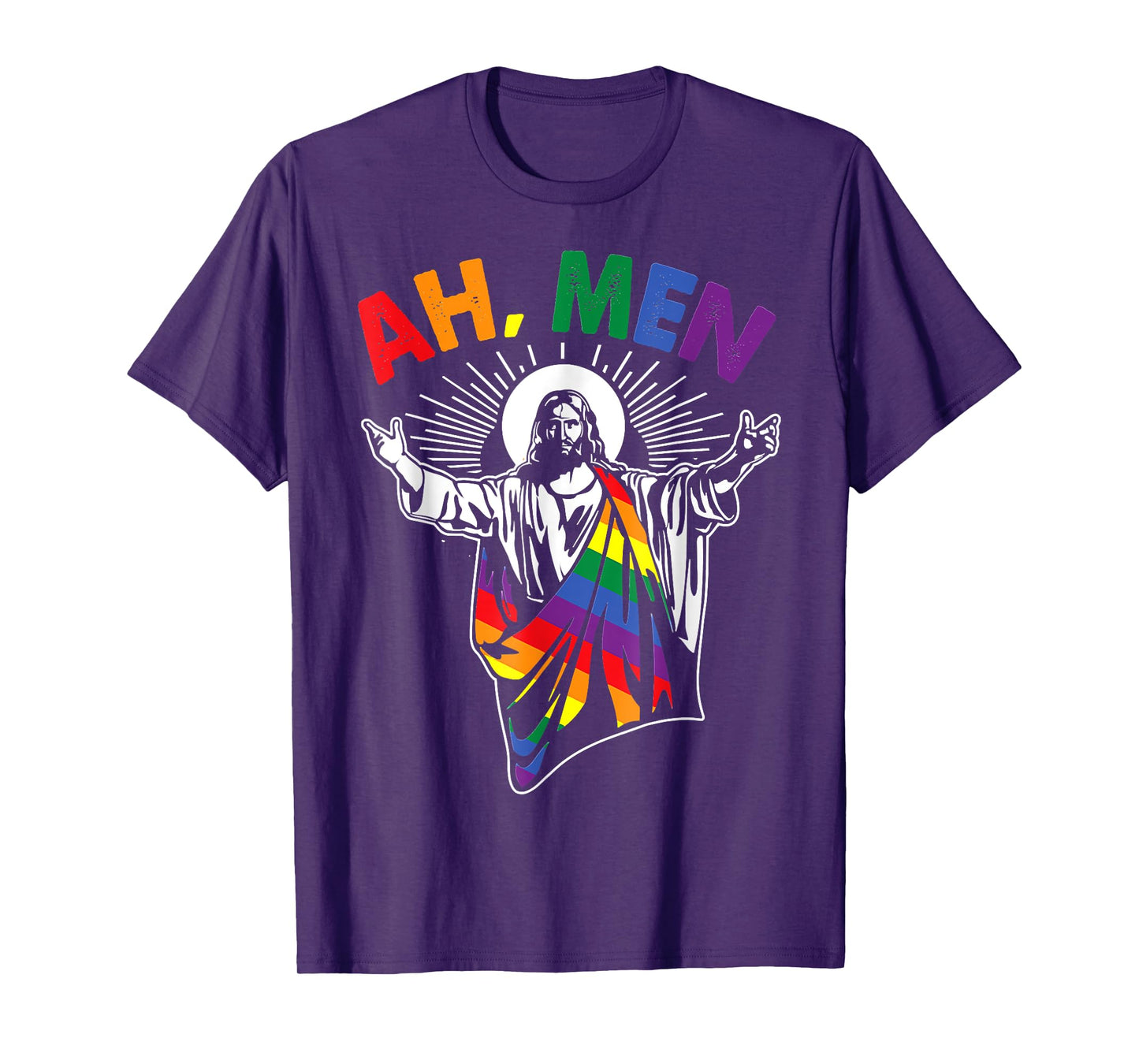Ah Men Funny LGBT, Easter Gay, Christian Costume T-Shirt