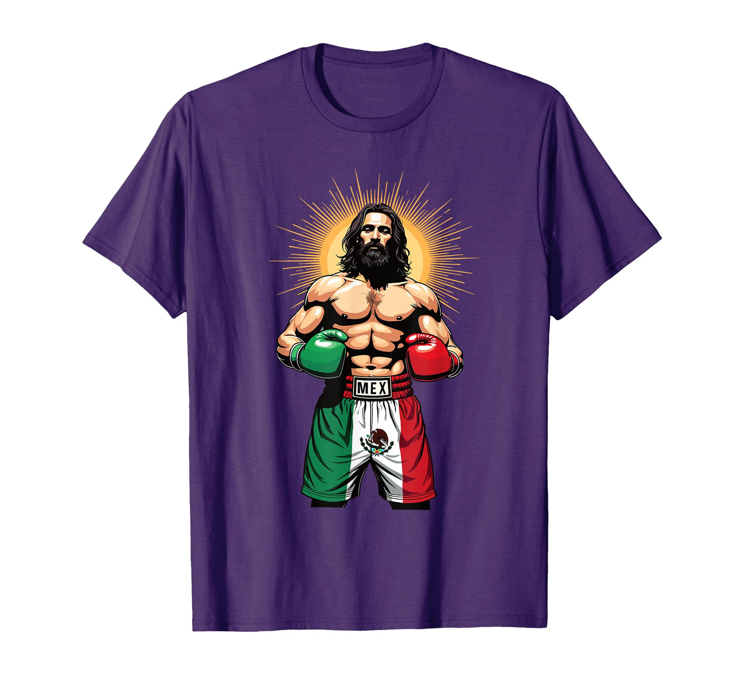 Mexican Boxing Jesus Christ Mex Boxing Shorts T-Shirt