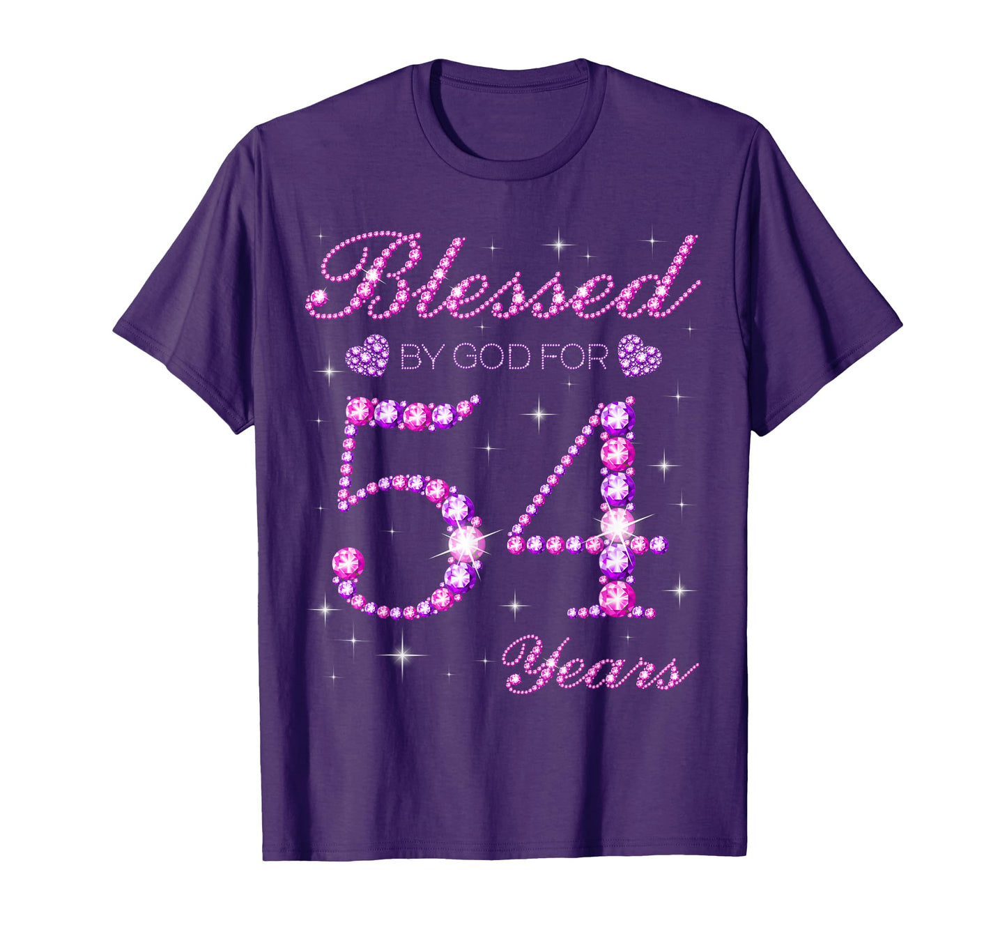 Blessed by God for 54 Years Old 54th Birthday Party T-Shirt