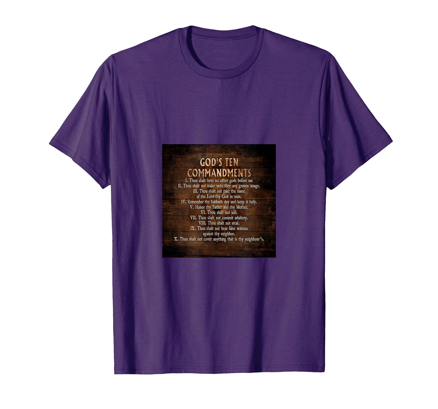 Lion Head Bible Verses God's Ten Commandments Jesus T-Shirt